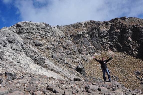 Cratera do vulcão Tajumulco, na Guatemala